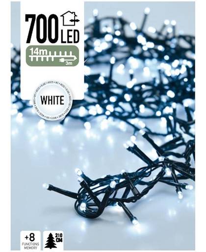 Micro Cluster 700 LED's 14 meter wit