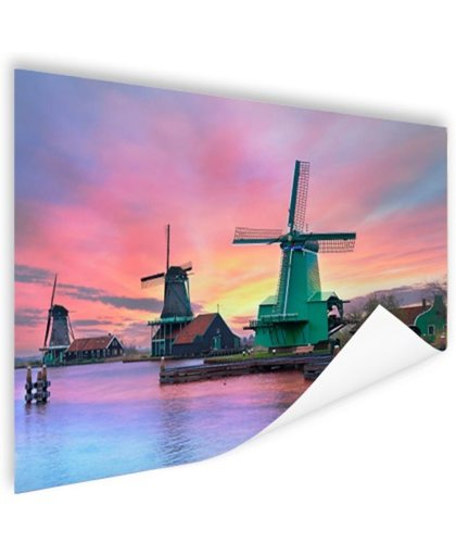 FotoCadeau.nl - Amsterdamse iconische windmolen Poster 180x120 cm - Foto print op Poster (wanddecoratie)