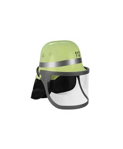 Groene brandweer helm