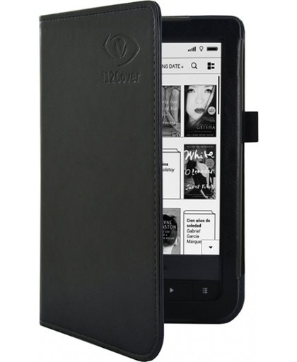 Pocketbook Touch Hd e-Reader Hoesje, extra luxe Book Case en op maat gemaakt., zwart , merk i12Cover