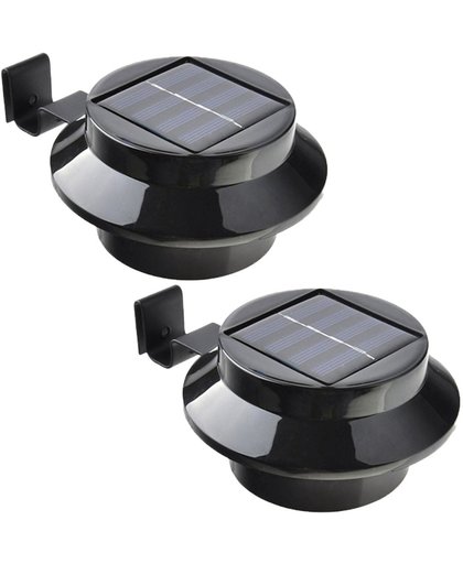 Grafner LED Solar Spotlight - 2 Stuks - Zwart