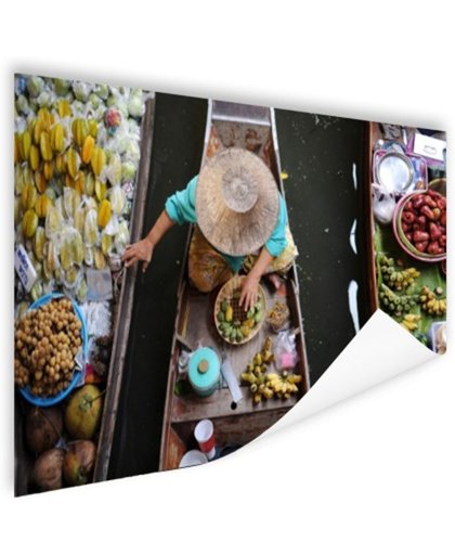 FotoCadeau.nl - Drijvende markt Bangkok Poster 60x40 cm - Foto print op Poster (wanddecoratie)