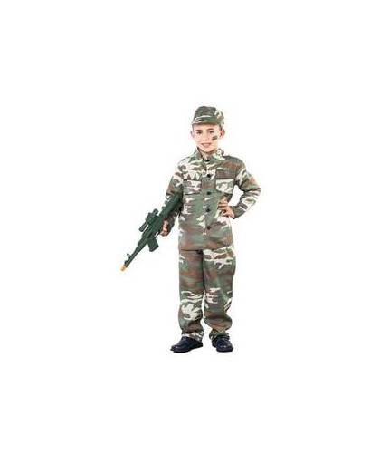 Voordelig soldaten kostuum voor jongens 130-140 (10-12 jaar)