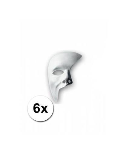 6 witte maskers phantom of the opera