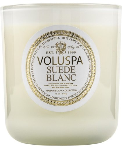 Voluspa Classic Maison - Geurkaars - 340gr - Suede Blanc