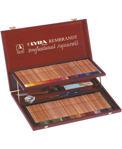LYRA Rembrandt Aquarel houten koffer met 106 kleuren