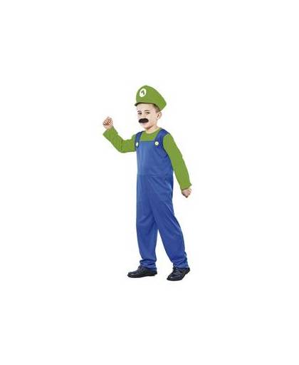 Voordelig groen loodgieters kostuum voor jongens 110-122 (4-6 jaar)