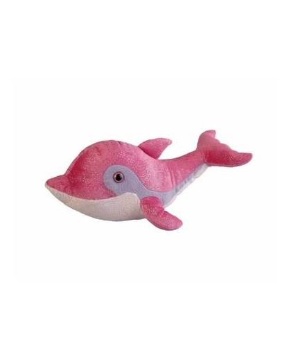 Pluche roze dolfijn knuffel van 33 cm