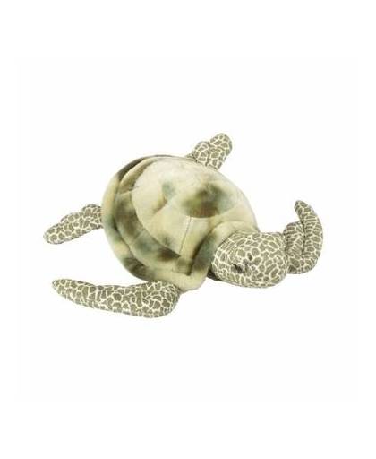 Pluche liggende zeeschildpad knuffel 35 cm