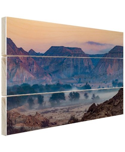 FotoCadeau.nl - Woestijngebied Midden-Oosten Hout 120x80 cm - Foto print op Hout (Wanddecoratie)