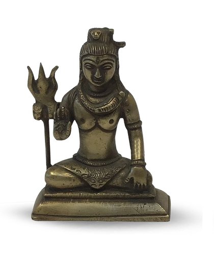 Zittende Shiva - 10 cm