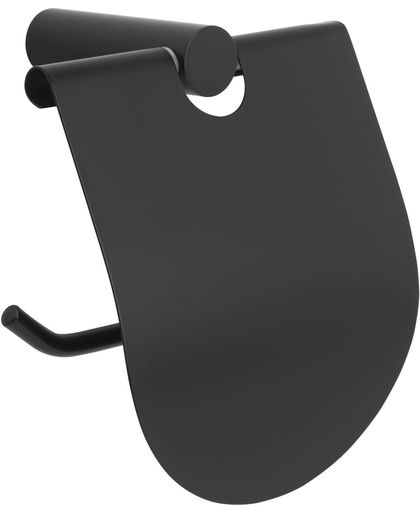 Saqu Black Closetrolhouder 11,9x7,4x12,5 cm mat zwart