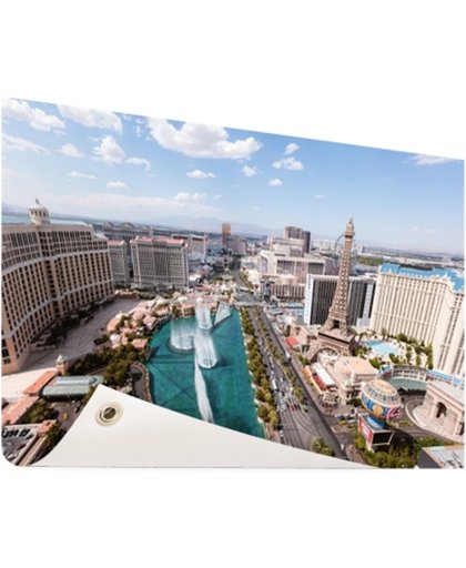 FotoCadeau.nl - Stadsbeeld Las Vegas overdag Tuinposter 120x80 cm - Foto op Tuinposter (tuin decoratie)