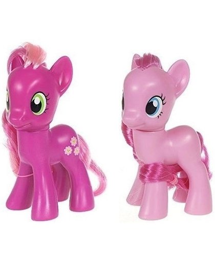 2x My Little Pony speelfiguren set Cheerilee/Pinkie Pie 8 cm