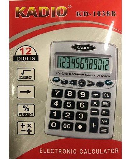 Calculator Kadio 12digit 19x13cm KD1038B