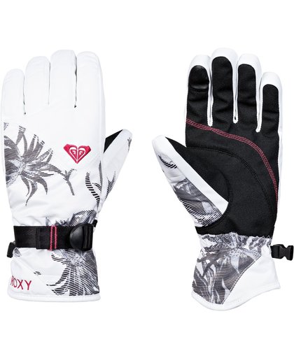 Roxy Jetty Ski- en Snowboard handschoenen Dames Wintersporthandschoenen - Vrouwen - wit/zwart