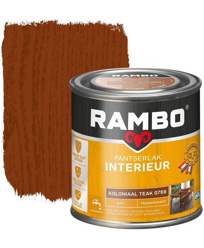 Rambo Pantserlak Interieur Transparant Mat Koloniaal 0769-0,75 Ltr