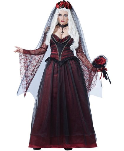 Donkere bruid kostuum voor vrouwen