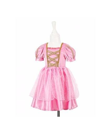 Roze prinsessen jurkje met kant voor meisjes 8-10 jaar (128-140)