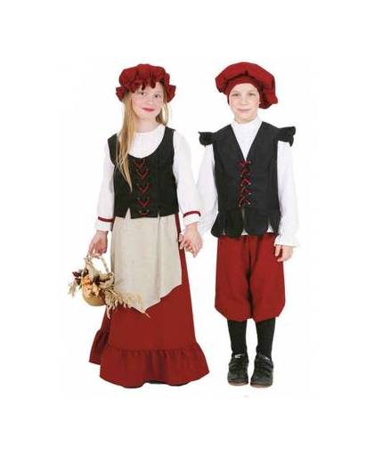 Middeleeuws meisjes kostuum 140