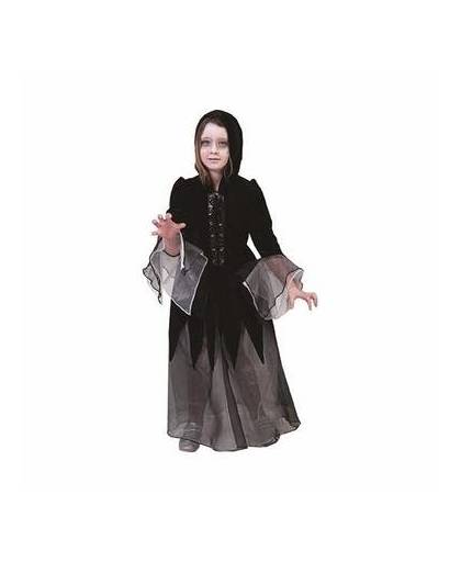 Horror vampier jurk / kostuum voor meisjes - halloween outfit 140 (10 jaar)