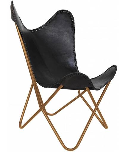 Mycha Ibiza Vlinderstoel – zwart – leren stoel – Butterflychair - Fauteuil - Talamanca 11
