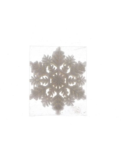 1x kerstversiering sneeuwvlok kersthanger wit 10 cm