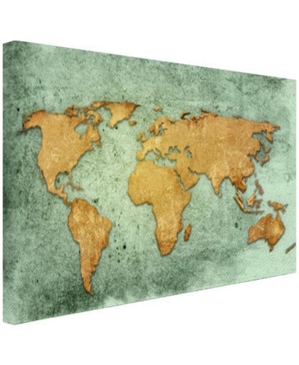 Wereldkaart texturen en achtergronden Canvas 60x40 cm - Foto print op Canvas schilderij (Wanddecoratie)