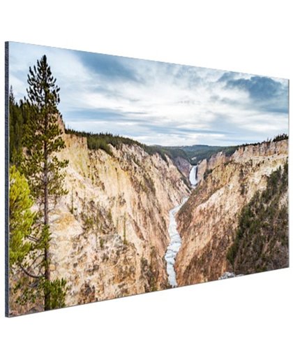 Yellowstone Verenigde Staten Aluminium 180x120 cm - Foto print op Aluminium (metaal wanddecoratie)