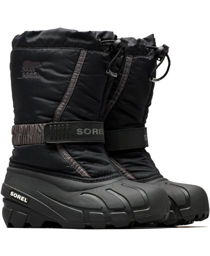 Sorel Youth Flurry Snowboots Junior Snowboots - Maat 38 - Unisex - zwart/grijs