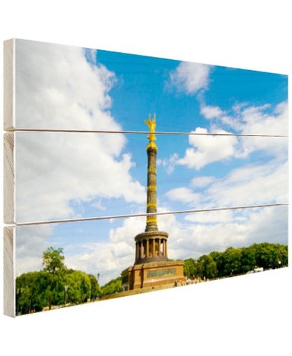 FotoCadeau.nl - Overwinningszuil Berlijn Hout 120x80 cm - Foto print op Hout (Wanddecoratie)