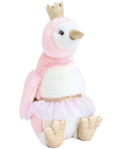 Pinguïn knuffel met glitters, pigloo,pinguïn, pinguin knuffel- roze 50 cm, Dou Dou et Compagnie