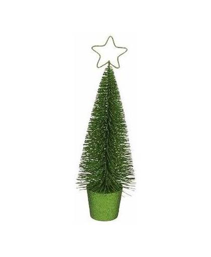 Glitter kerstboompje groen 30 cm