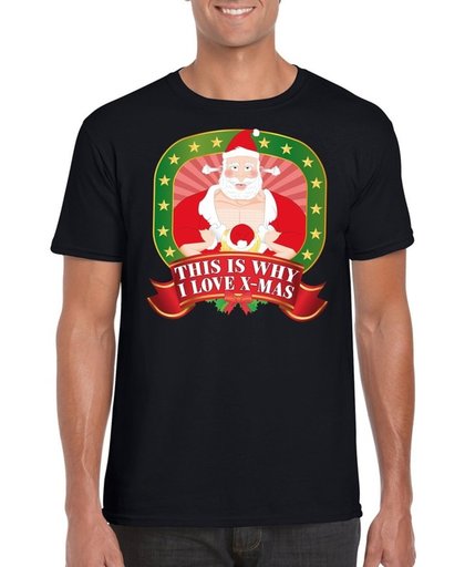 Foute Kerst t-shirt this is why I love christmas voor heren - Kerst shirts 2XL