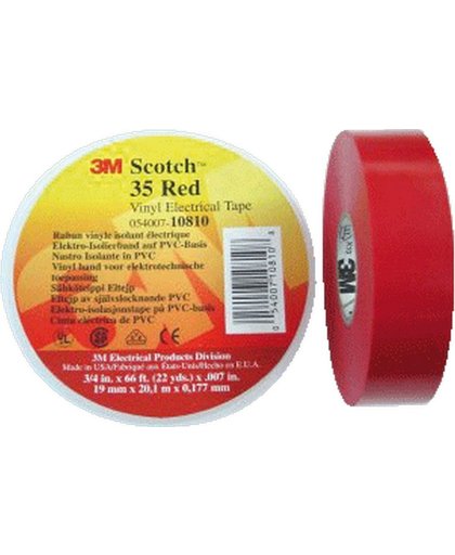 3M 35-RED-3/4 duct tape Rood PVC 20,1 m