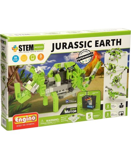 Engino STEM Heroes - Jurassic Gemotoriseerde Dino's Afmeting verpakking: 41 x 28 x 5,9 cm