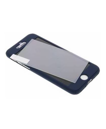 Donkerblauwe 360° effen protect case voor de iphone 8 / 7