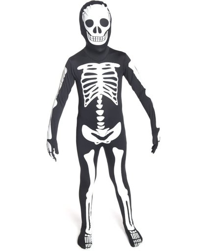 Fosforescerend skelet Morphsuits™ kostuum voor kinderen - Verkleedkleding
