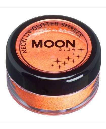 Oranje UV Moonglow© glitter poeder - Schmink