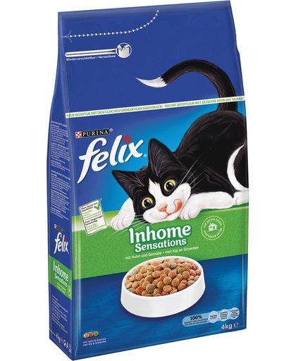 FELIX Inhome Sensations - Kip & Groenten - Kattenvoer - 4 kg