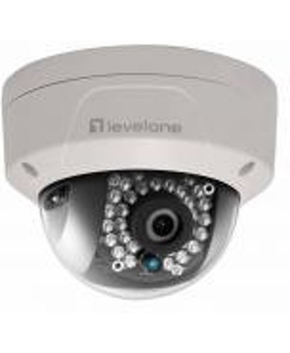 LevelOne FCS-3084 bewakingscamera IP-beveiligingscamera Binnen & buiten Dome Wit 1920 x 1080 Pixels