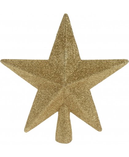 Piek ster goud met glitters 19 cm