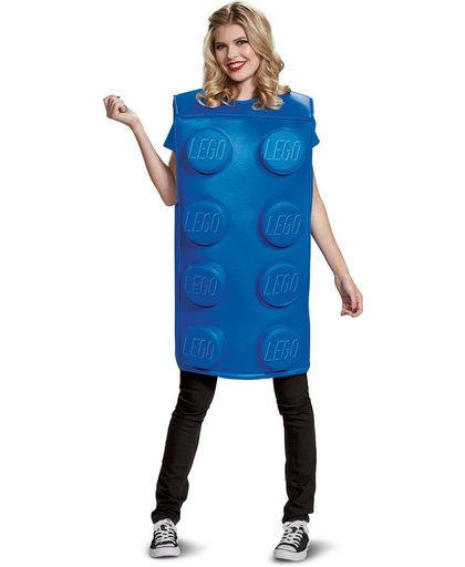 Blauw Lego® blokje kostuum voor volwassenen - Verkleedkleding