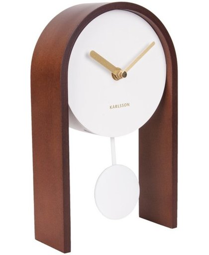 Karlsson - Tafelklok - Smart pendulum dark wood - Hoog 25cm