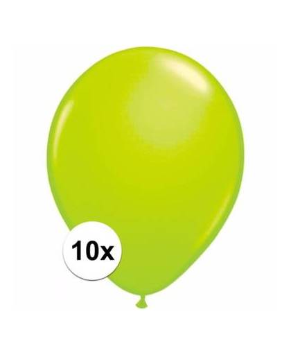 Groene ballonnen 10 stuks
