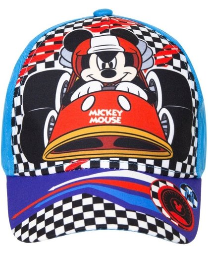 Mickey Mouse race pet/cap blauw voor kinderen - Baseball cap Disney Mickey Mouse 54 cm (6-8 jr)