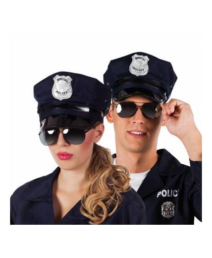 Politie zonnebril zwart