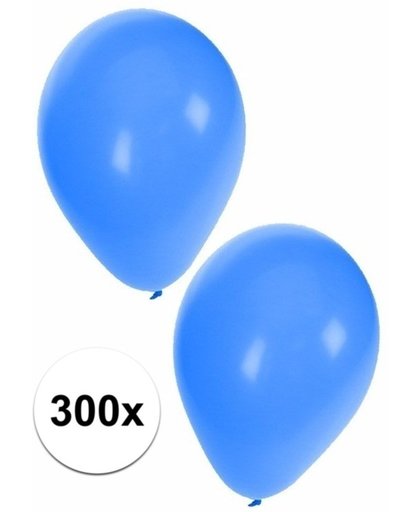 Blauwe ballonnen 300 stuks