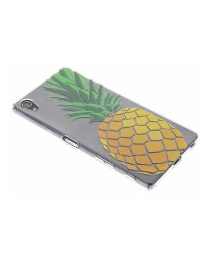 Transparant ananas design tpu hoesje voor de sony xperia z5 premium