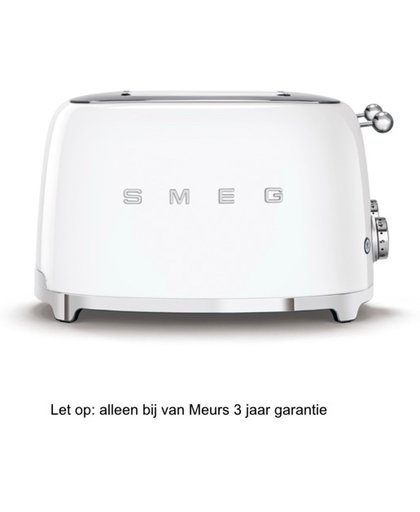 Smeg Broodrooster 4x4 - Wit - TSF03WHEU